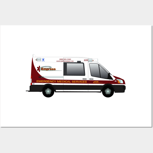 Empress Ambulance Westchester County Transit Wall Art by BassFishin